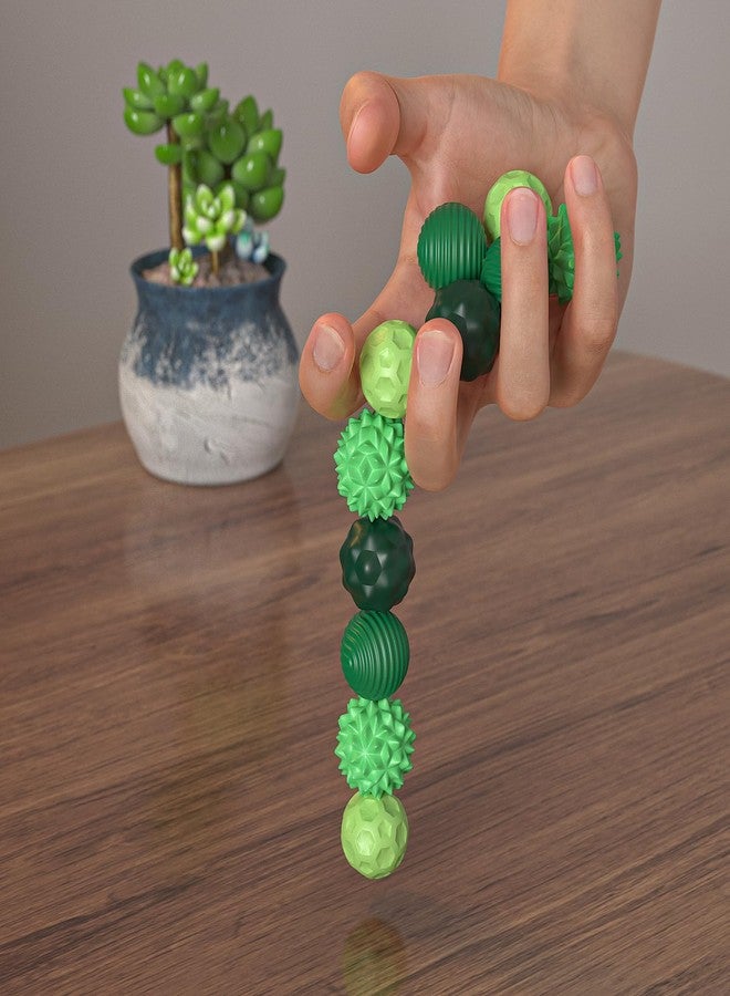 Ahorasky Fidget Toys - 8Pcs Magnetic Attraction Stress Balls with Silicone Shell and Storage Box for Adults - to Calm Restless Hands and Anxious Mind, Silicone Roller Magnet Balls Sensory Adults（Green） - Image 4
